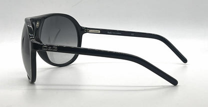 D&G 3018 501/8G Aviator Shield-Vintage Sunglasses Black-Grey Gradient-Unworn