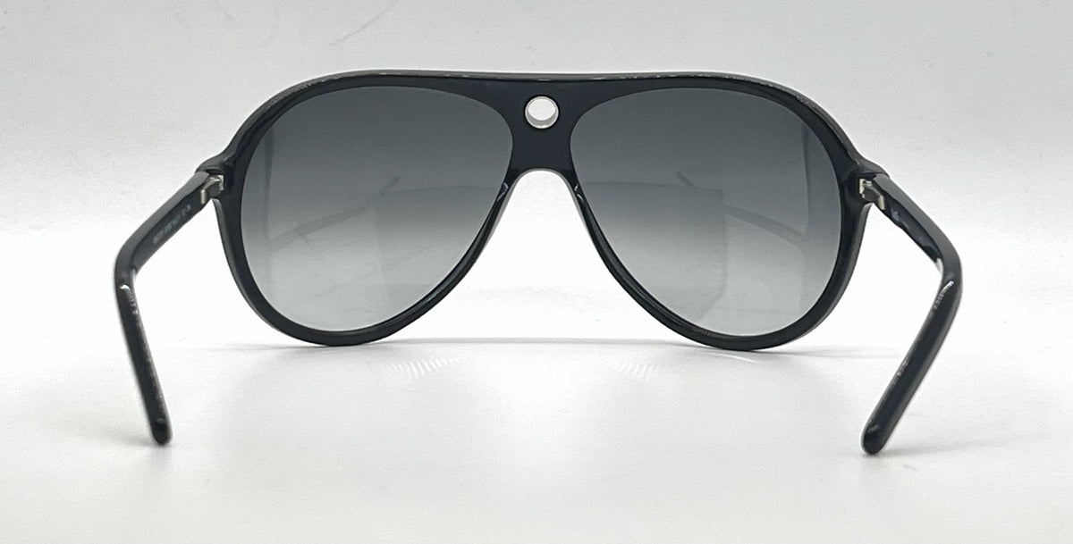 D&G 3018 501/8G Aviator Shield-Vintage Sunglasses Black-Grey Gradient-Unworn