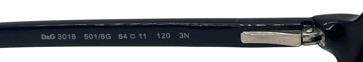 D&G 3018 501/8G Aviator Shield-Vintage Sunglasses Black-Grey Gradient-Unworn