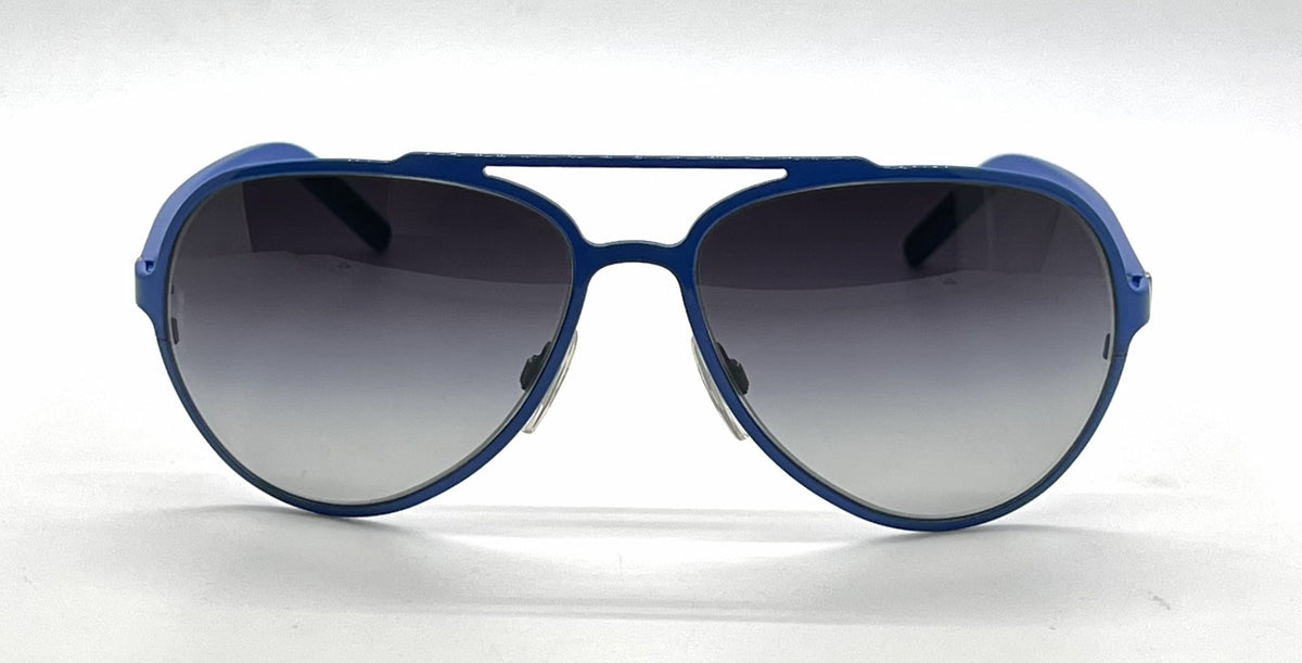 Dolce and Gabbana DG2081 458/8G Double-Bridge Aviator-Vintage Sunglasses Blue-Grey Gradient-Unworn