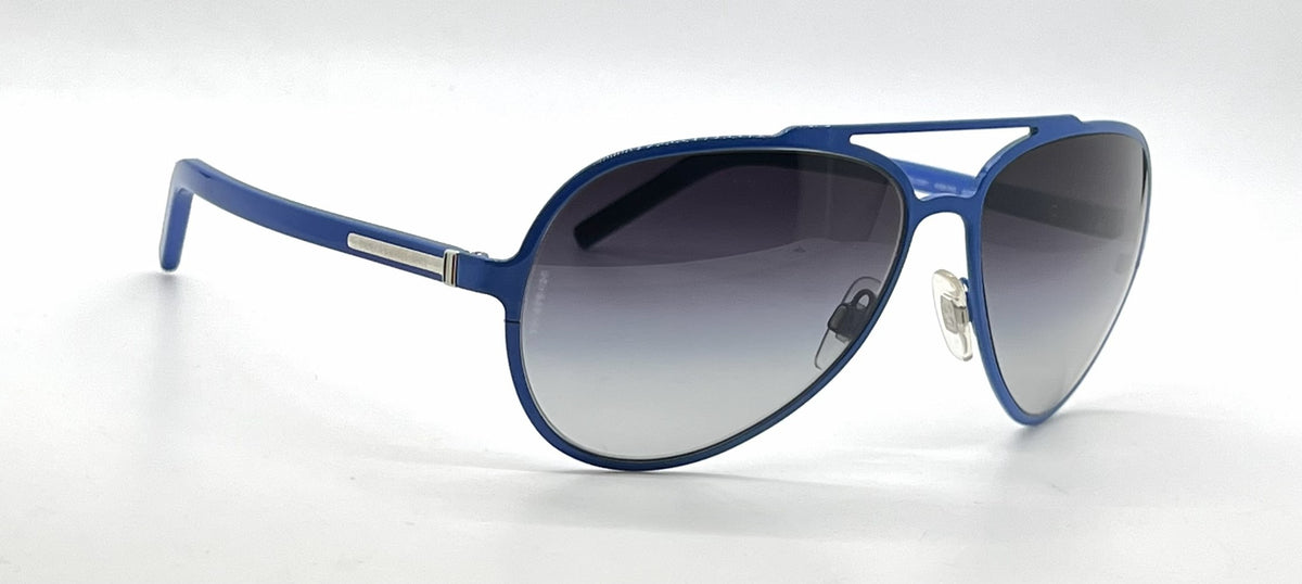 Dolce and Gabbana DG2081 458/8G Double-Bridge Aviator-Vintage Sunglasses Blue-Grey Gradient-Unworn