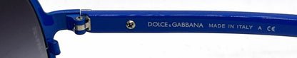 Dolce and Gabbana DG2081 458/8G Double-Bridge Aviator-Vintage Sunglasses Blue-Grey Gradient-Unworn