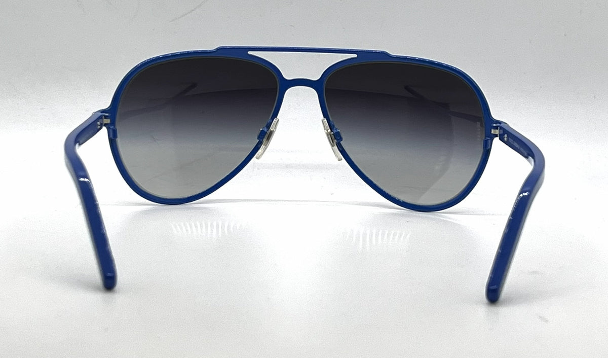Dolce and Gabbana DG2081 458/8G Double-Bridge Aviator-Vintage Sunglasses Blue-Grey Gradient-Unworn