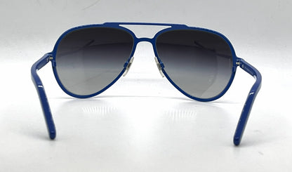 Dolce and Gabbana DG2081 458/8G Double-Bridge Aviator-Vintage Sunglasses Blue-Grey Gradient-Unworn