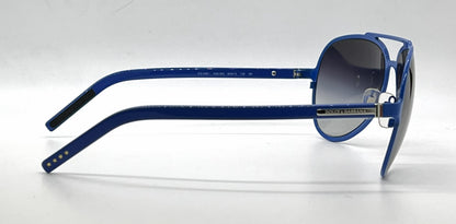 Dolce and Gabbana DG2081 458/8G Double-Bridge Aviator-Vintage Sunglasses Blue-Grey Gradient-Unworn