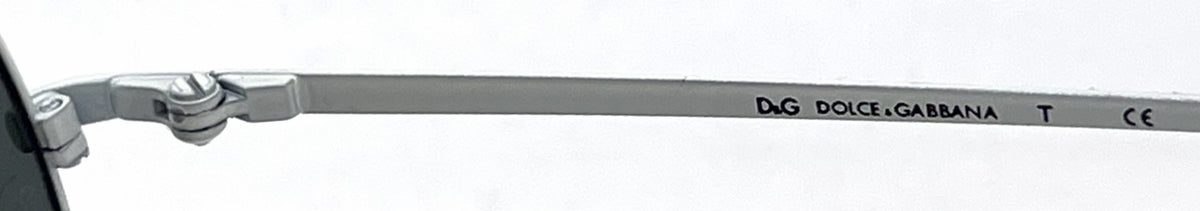 D&G6069 011/87 Aviator-Vintage Sunglasses Silver-White Grey-Unworn