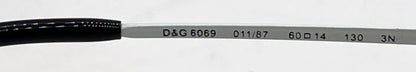 D&G6069 011/87 Aviator-Vintage Sunglasses Silver-White Grey-Unworn