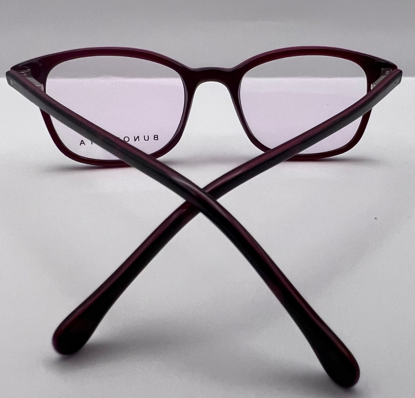 BUNOVIATA - B04100 C.2 Square Optical Frame Handmade Acetate-Spring Hinge-New/Old Stock