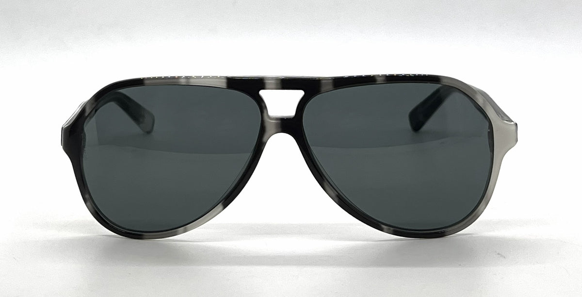 Dolce and Gabbana DG4182P 2724/87 Aviator-Vintage Sunglasses Black-White Marble-Unworn