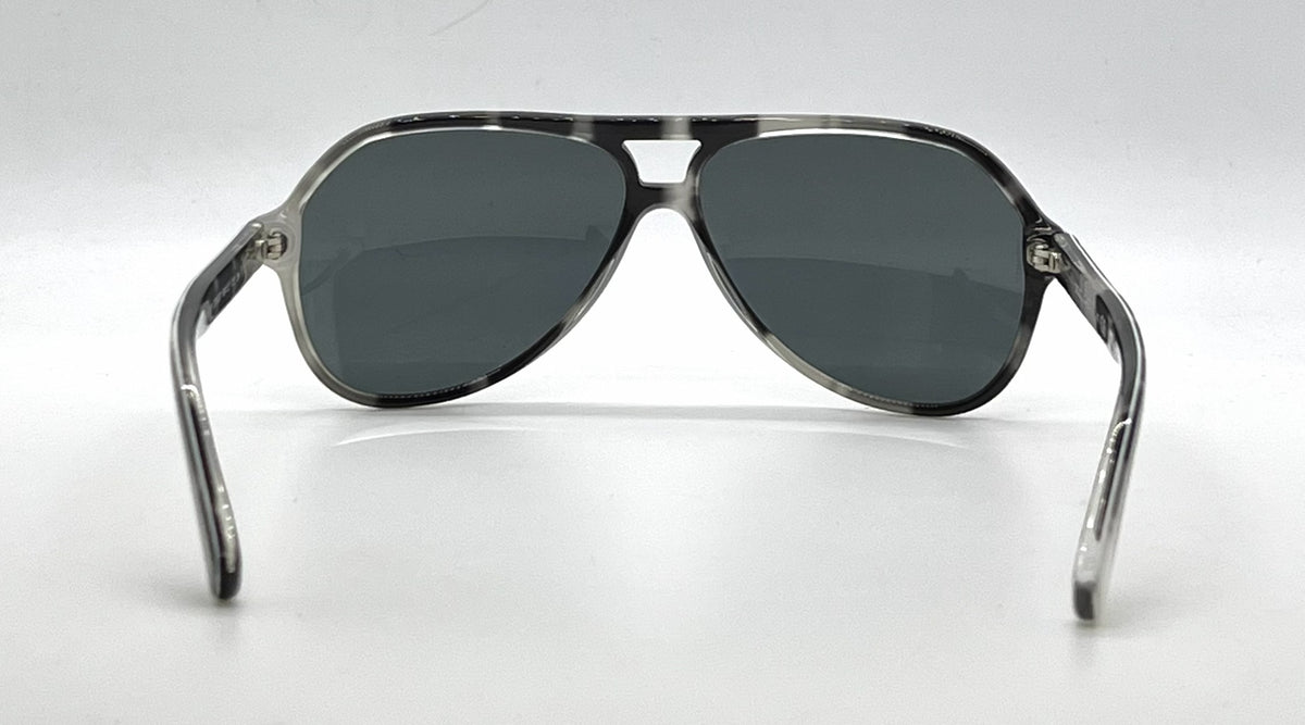 Dolce and Gabbana DG4182P 2724/87 Aviator-Vintage Sunglasses Black-White Marble-Unworn
