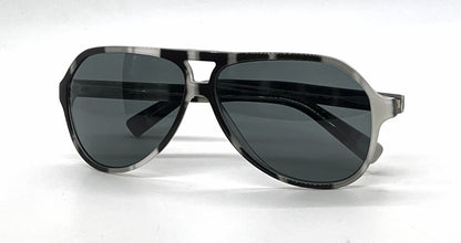Dolce and Gabbana DG4182P 2724/87 Aviator-Vintage Sunglasses Black-White Marble-Unworn
