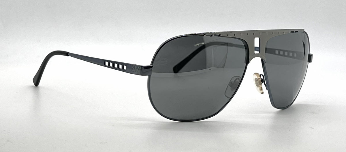 D&G6018 088/6G Aviator-Vintage Sunglasses Gunmetal-Cutout Detail-Unworn