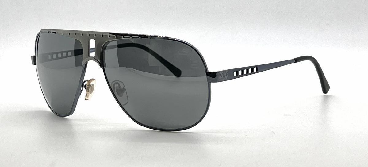 D&G6018 088/6G Aviator-Vintage Sunglasses Gunmetal-Cutout Detail-Unworn