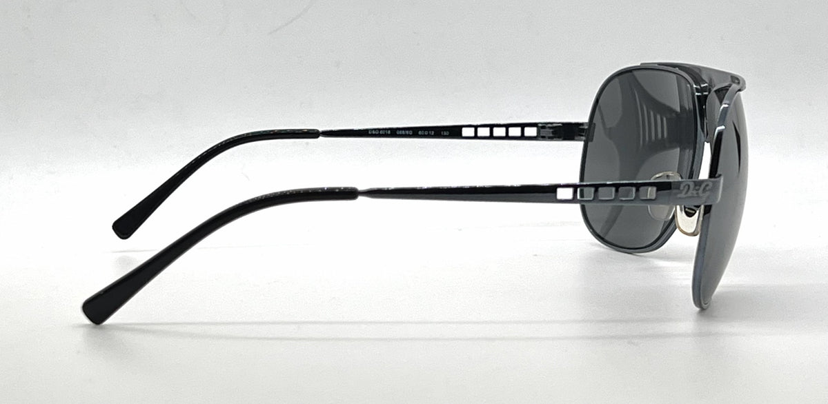 D&G6018 088/6G Aviator-Vintage Sunglasses Gunmetal-Cutout Detail-Unworn