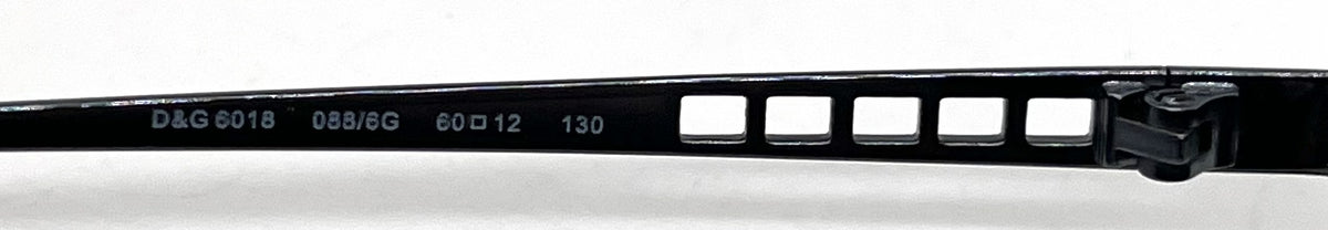 D&G6018 088/6G Aviator-Vintage Sunglasses Gunmetal-Cutout Detail-Unworn