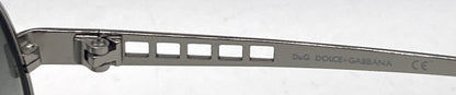 D&G6018 05/8G Aviator-Vintage Sunglasses Silver-Chrome Grey Lenses-Unworn