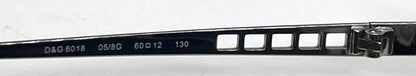 D&G6018 05/8G Aviator-Vintage Sunglasses Silver-Chrome Grey Lenses-Unworn