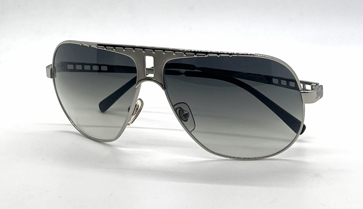 D&G6018 05/8G Aviator-Vintage Sunglasses Silver-Chrome Grey Lenses-Unworn