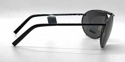 Dolce and Gabbana DG427S 731 Sporty Wraparound-Vintage Sunglasses Black-Solid Grey Lenses-Unworn