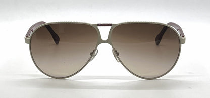 D&G6067 443/13 Sand Burgundy Aviator-Vintage Sunglasses-Brown Gradient Lenses-Unworn