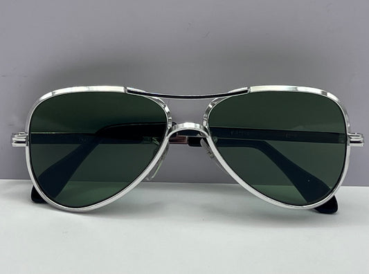 Vintage Rhodium Sunglasses Frame-Made In Germany - with Brand New ”Berko’s Designs” CUSTOM Lenses-Comes in Five Colors