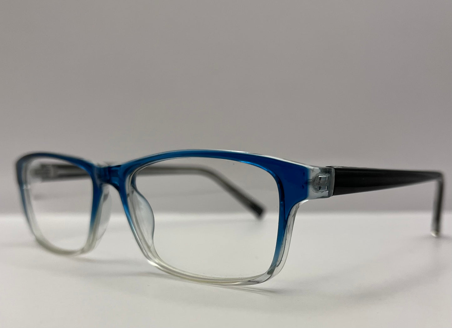 Affordable Eyewear-Pablo Zanetti Mod:PZ1349 55-18-136 Aqua Blue Fade & Black Frames