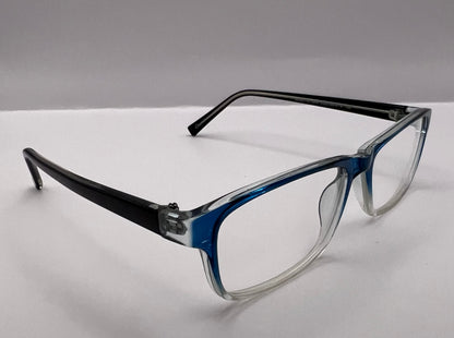 Affordable Eyewear-Pablo Zanetti Mod:PZ1349 55-18-136 Aqua Blue Fade & Black Frames