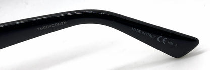 Christian Dior LadyDiorStuds 8072K Black Gold Studs Sunglasses-Grey Lenses-Unworn