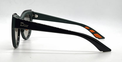 Christian Dior DiorDecale1 BQAHA Dark Brown Cat-Eye Sunglasses-Brown Gradient Lenses-Unworn