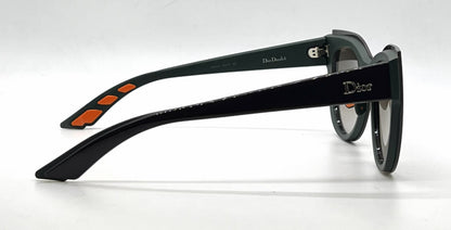 Christian Dior DiorDecale1 BQAHA Dark Brown Cat-Eye Sunglasses-Brown Gradient Lenses-Unworn