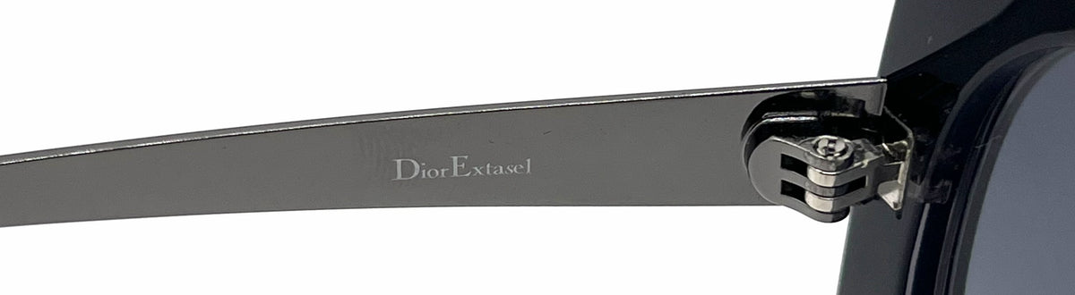 Christian Dior DiorExtase1 OSGHD Oversized Butterfly Black Grey Sunglasses-Grey Gradient Lenses-Unworn
