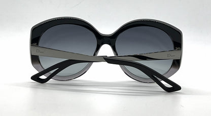 Christian Dior DiorExtase1 OSGHD Oversized Butterfly Black Grey Sunglasses-Grey Gradient Lenses-Unworn