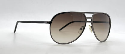 Christian Dior Dior Homme DIOR0139S Aviator Ruthenium Tortoise Sunglasses-Brown Gradient Lenses-Unworn