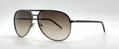 Christian Dior Dior Homme DIOR0139S Aviator Ruthenium Tortoise Sunglasses-Brown Gradient Lenses-Unworn