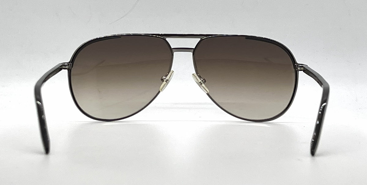 Christian Dior Dior Homme DIOR0139S Aviator Ruthenium Tortoise Sunglasses-Brown Gradient Lenses-Unworn