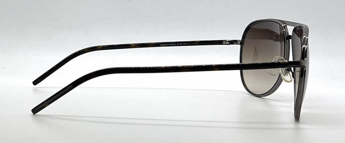 Christian Dior Dior Homme DIOR0139S Aviator Ruthenium Tortoise Sunglasses-Brown Gradient Lenses-Unworn