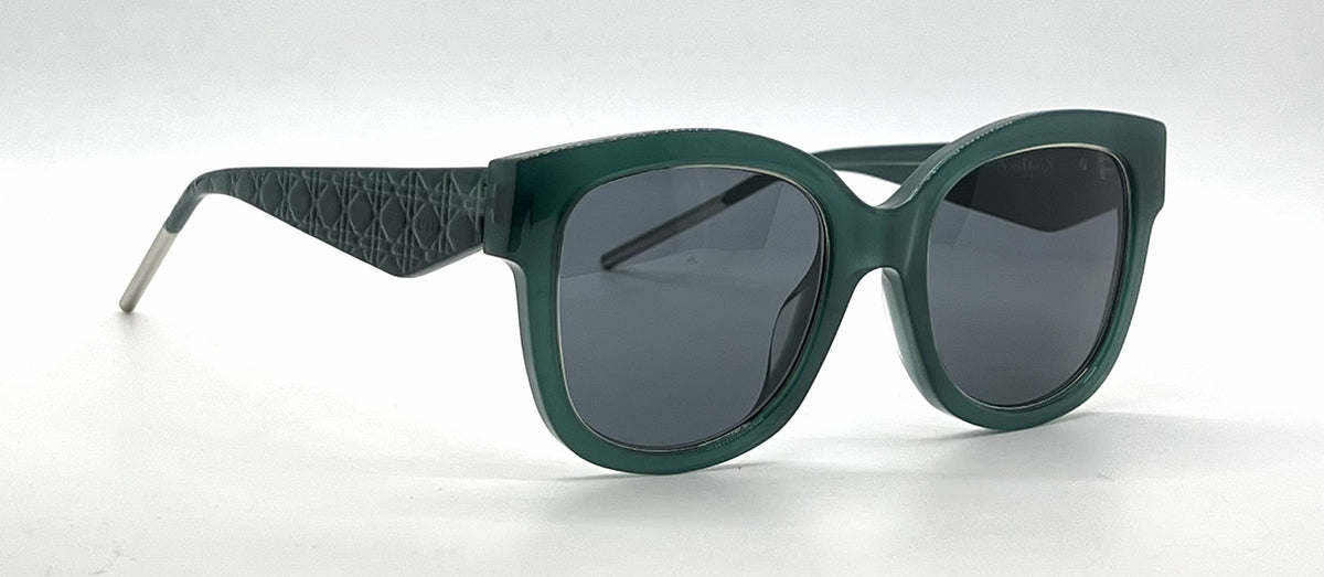 Christian Dior VeryDior1N CJHBN Square Opal Green Sunglasses-Dark Grey Lenses-Unworn
