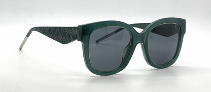 Christian Dior VeryDior1N CJHBN Square Opal Green Sunglasses-Dark Grey Lenses-Unworn