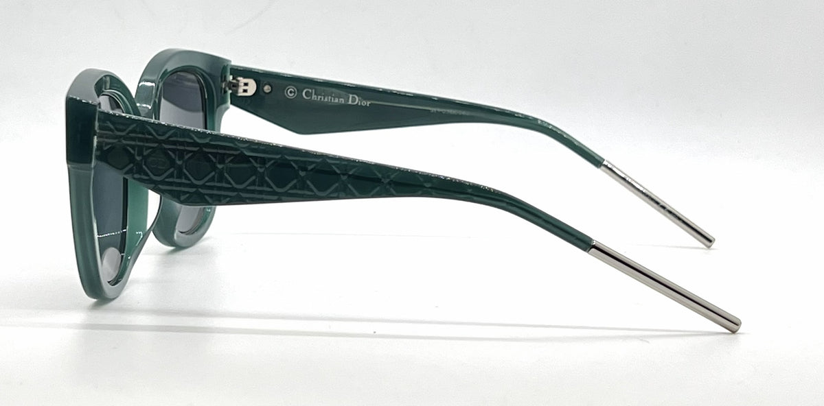 Christian Dior VeryDior1N CJHBN Square Opal Green Sunglasses-Dark Grey Lenses-Unworn
