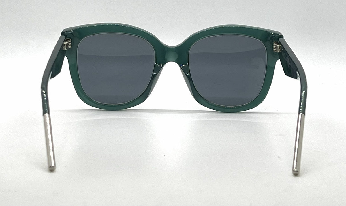 Christian Dior VeryDior1N CJHBN Square Opal Green Sunglasses-Dark Grey Lenses-Unworn