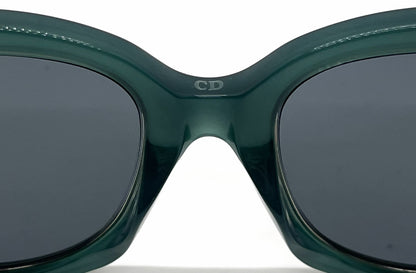 Christian Dior VeryDior1N CJHBN Square Opal Green Sunglasses-Dark Grey Lenses-Unworn