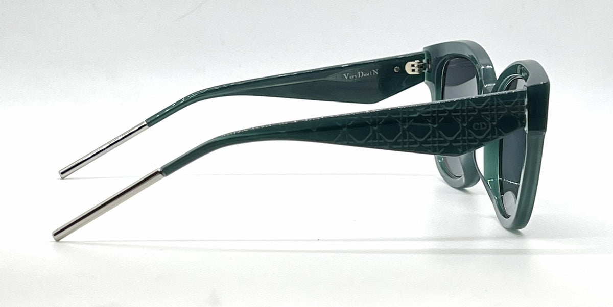 Christian Dior VeryDior1N CJHBN Square Opal Green Sunglasses-Dark Grey Lenses-Unworn