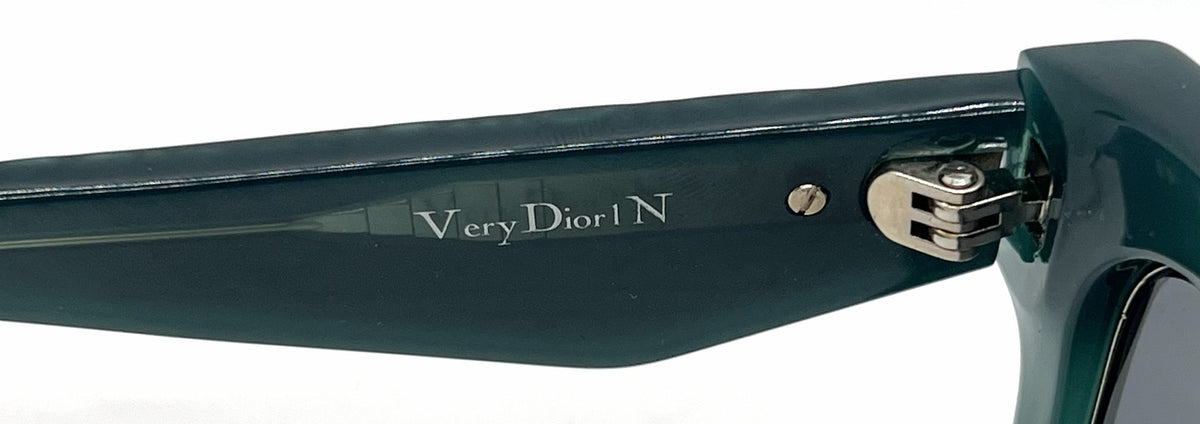 Christian Dior VeryDior1N CJHBN Square Opal Green Sunglasses-Dark Grey Lenses-Unworn