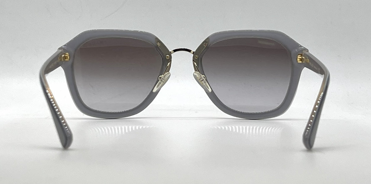 Prada Cinema SPR25R UEE-3E2 Black Grey Square Sunglasses-Grey Gradient Lenses-Unworn