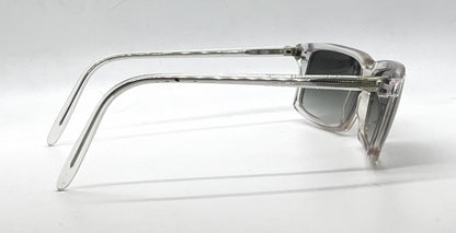 Alain Mikli A.M 88 Crystal Clear Rectangle Sunglasses-Custom Dark Grey Gradient Lenses-Unworn