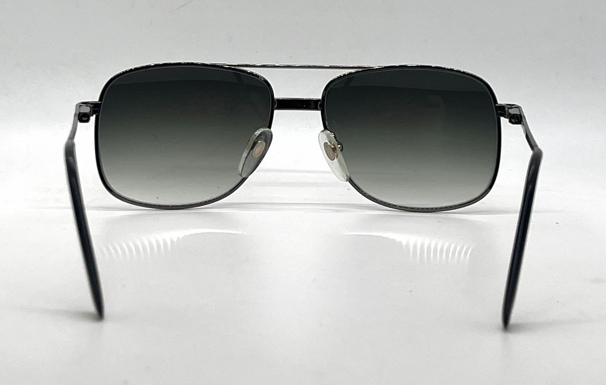 Mainstreet MS-805 Gunmetal Aviator Sunglasses-Green Gradient Lenses-Unworn-Korea