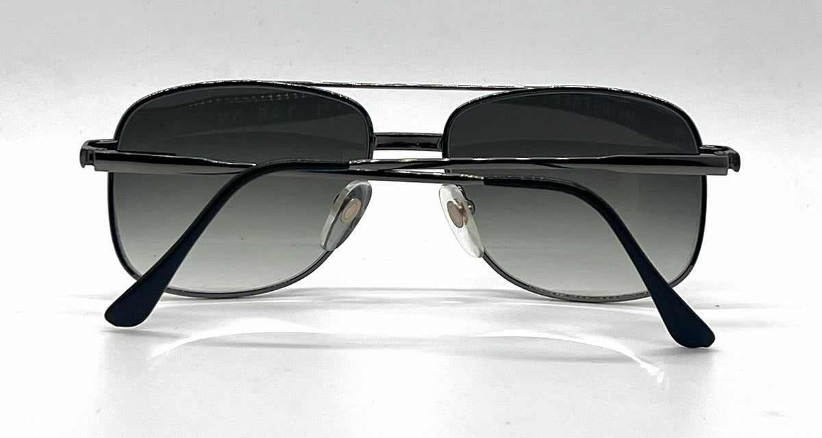 Mainstreet MS-805 Gunmetal Aviator Sunglasses-Green Gradient Lenses-Unworn-Korea