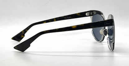 Christian Dior DiorSight2 REY72 Cat-Eye Sunglasses Matte Navy Tortoise-Blue-Deadstock