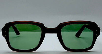 USS Military Frames-Vintage Old/New Stock-with new Custom One-Of-Kind “BERKOS DESIGNS” Lenses-Bottle Green