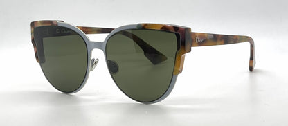 Christian Dior WildlyDior P7H1E Cat-Eye Sunglasses Silver Havana-Green-Unworn